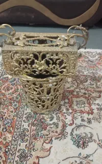 سطل اشغال و جادستمالی برنز