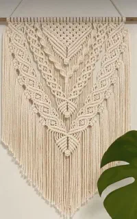 دیوار کوب و شلف مکرومه