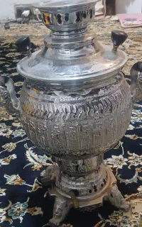 سماور گازی با نماد شیر نشان .