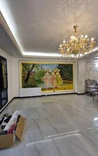 نقاشی تزئینی  پتینه کاری فینیش نهایه ساختمانی