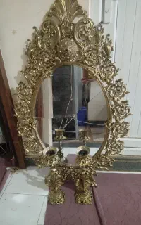 آینه شمدان برنجی
