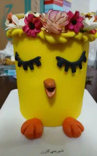 اجاره ماکت کیک زرد طرح جوجه