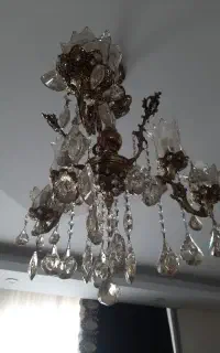 لوستر ۳ شاخه برنز