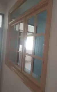 پنجره چوبی دکور