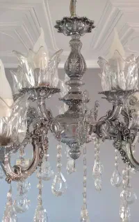 لوستر سقفی ده شاخه