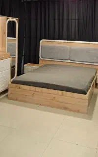 دکتر چوب /سرویس خواب /تخت و دراور آینه چرخشی