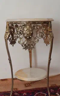 میز تلفن برنز