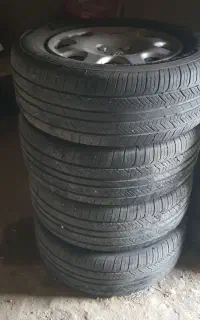 ۴ حلقه لاستیک۲۰۵ با رینگ فلزی خودرو پژو