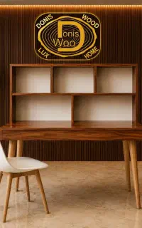 میز تحریر ساده و کتابخانه‌دار کد 505