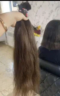 مو طبیعی خام و رنگ شده