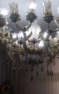 لوستر ۲۴ شعله برنز