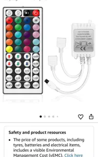 کنترلر و ریموت LED Strip Light دو خروجی RGB