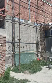 داربست فلزی تخته زیر پایه چرخ داربست
