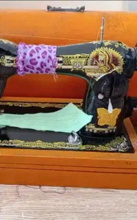 چرخ خیاطی دستی و برقی پروانه و گل شیرنشان