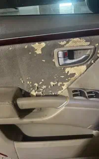 چرم کوبی رو دری سقف و ستون