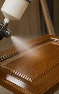 رنگ کاری تخصصی چوب امیر کابینت درب میز مبلمان و