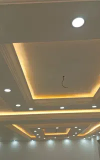 گچکاری ولکه گیری کوچک بزرگ و قاب بندی دیوار