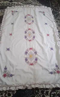 حراج پوش تشک وبالش دوسرویس گلدوزی ودستدوز