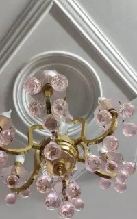 دو عدد لوستر آب طلا 6شاخه