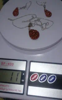 نیم ست  نقره دلربا و گوشواره  نقره مروارید