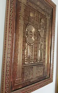 تابلو خاتم کاری ورق مس