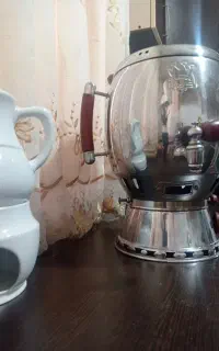 سماور گازی قوری با جای وارمر جامیوه ای وجاشکلاتی
