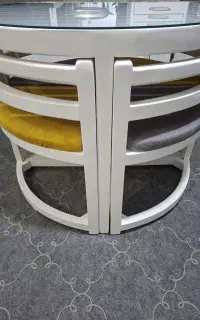 میز ناهار خوری سفید نو