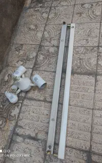 لوسترسه شاخه ودوعد مهتابی بدون لامپ