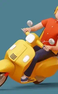 پیک موتوری و ماشین