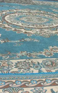 دو عددروفرشی آبی فیروزه ای
