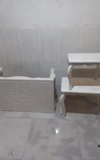 میز جلو مبلی سفید