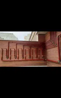 لوله کشی گاز آتش نشانی اسپرینکلر خشک تر