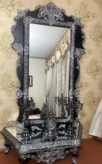 آینه کنسول چوبی