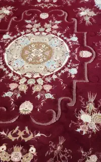 دوتخته فرش۷۰۰شانه تمام نخ نگین مشهد