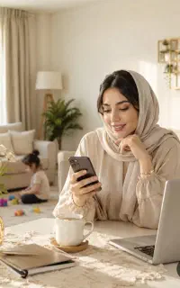 کاردر منزل/با گوشی/فقط خانمها