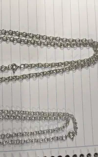 زنجیر کلافه ای نقره