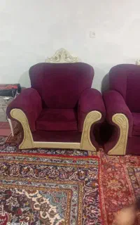 مبل ۴ نفره ۲عدد تک نفره ۱عدد دونفره بدون ایراد