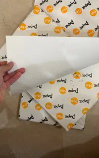 کاغذ گلاسه گرم بالا