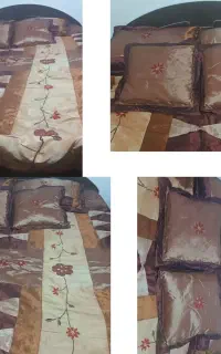 روتختی  به همراه ۲ بالشت سایز بزرگ و۲ کوسن