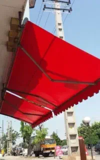 سایه بان بازویی سایه بان مغازه برقی و دستی