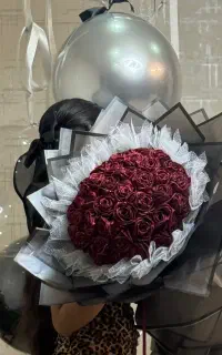 فروش دسته گل رز قرمز مصنوعی خیلی خوشگل