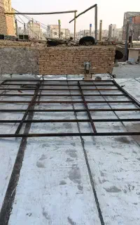 جوشکاری سیار. اسکلت بندی  نصب ورق شیروانی