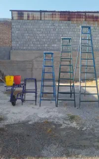 نردبان و فرغون و سطل