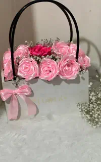 گل روبانی همراه باکس
