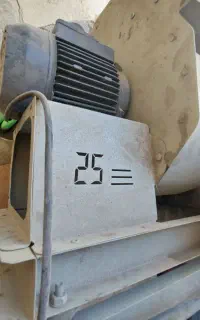 فن سانتریفیوژ 25 حلزونی و تعدادی کانال گالوانیزه