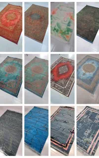 حراجی محدود فرش تخفیفی۴متری مستطیل دایره ای