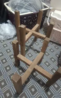 پایه گلدان چوبی