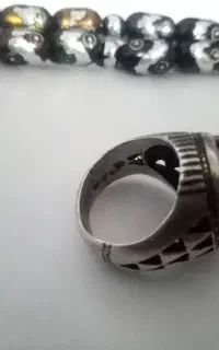 تسبیح نقره کوب هفت رنگ