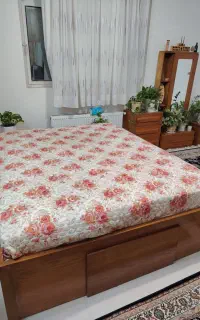 تشک مدیکال 3 و تخت دونفره چوب روسی