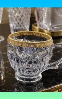 استکان ( فنجان لب طلایی ورساچ)